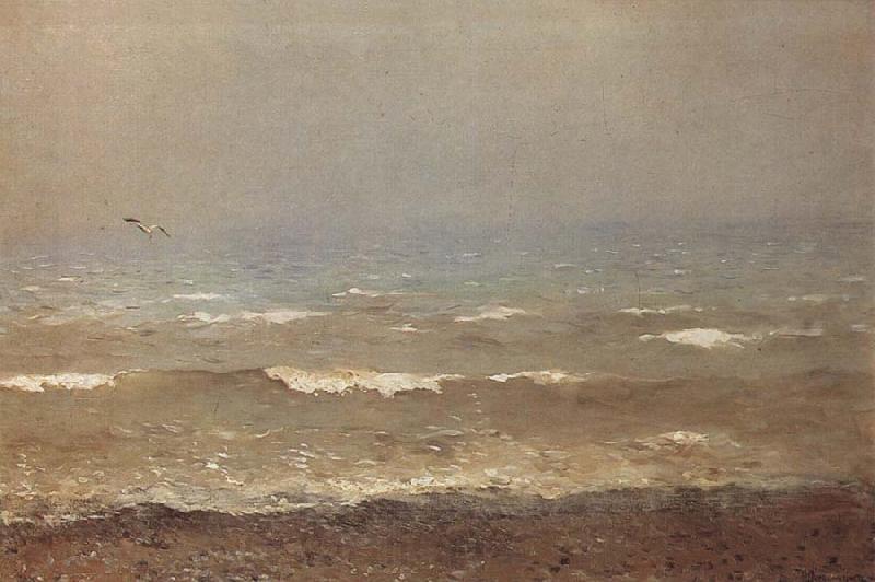 Levitan, Isaak Bank of the means sea Spain oil painting art